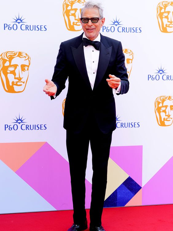 Jeff Goldblum attending the BAFTA TV Awards 2024. Pic: Ian West/PA