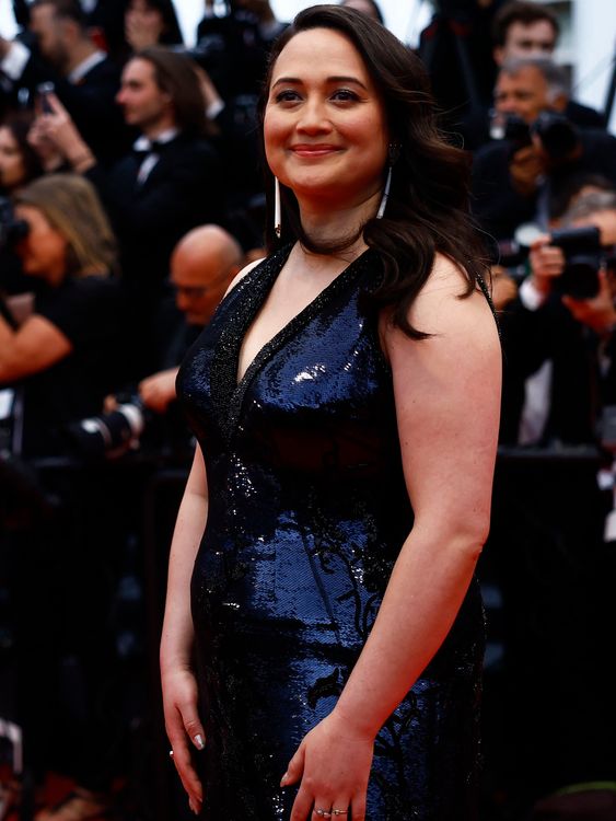 Jury member of the 77th Cannes Film Festival Lily Gladstone poses on the red carpet during arrivals for the opening ceremony and the screening the film "Le deuxieme acte" (The Second Act) in Cannes, France, May 14, 2024. Pic: Reuters