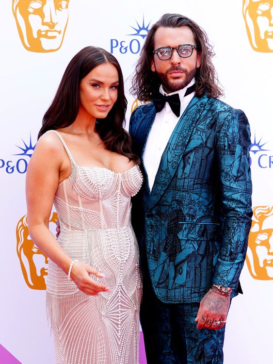 Vicky Pattison and Pete Wicks attending the BAFTA TV Awards 2024. Pic: Ian West/PA