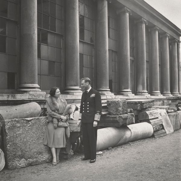 Queen Elizabeth with King George VI. Pic: Royal Collection Trust / His Majesty King Charles