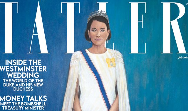 Portrait Of Kate Princess Of Wales Appears On Tatler Magazine But   Skynews Princess Of Wales Kate 6562791 