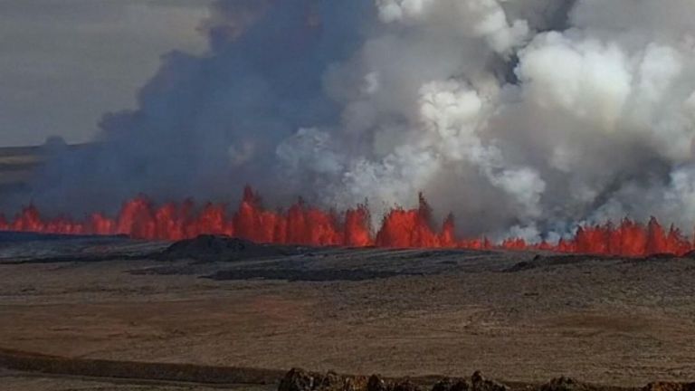 Watch live: Volcano in Iceland erupts again | World News