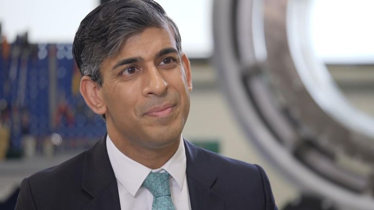 Rishi Sunak says economy 'has real momentum'.