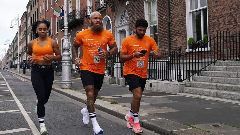 Former soccer player Ashley Cain ran five marathons in five days in 2022 to raise money for the Azaylia Foundation.  File photo: PA