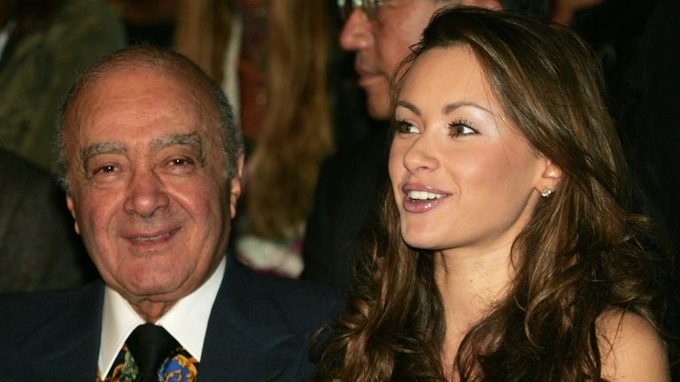 Camilla al Fayed (right) and her father Mohamed pictured together in 2005. Pic: AP