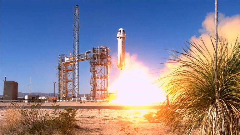 Jeff Bezos's Blue Origin successfully launch seventh crewed mission to ...