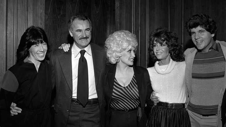Dabney Coleman with Lily Tomlin, Dolly Parton and Jane Fonda in 1980 Credit: Ralph Dominguez/MediaPunch/IPX