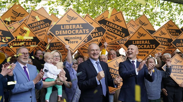 The Lib Dems are targeting constituencies across the West Country following a series of by-election wins. Pic: PA