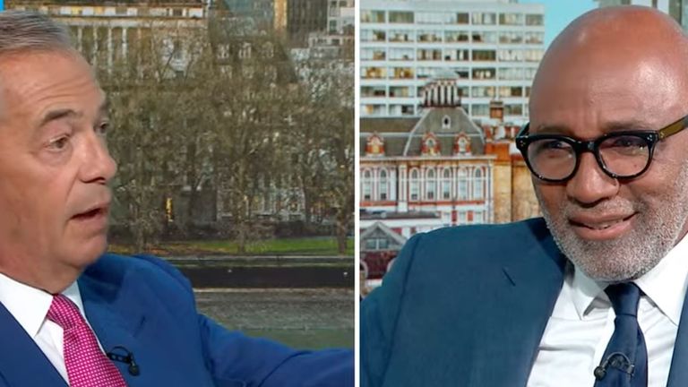 Nigel Farage was questioned on Sky News by Trevor Phillips