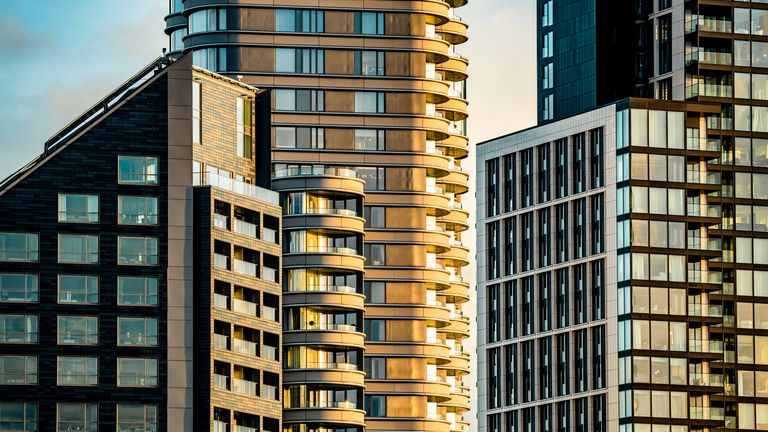 Apartment blocks in the UK. Pic: iStock