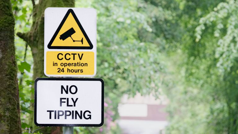 No fly-tipping sign. Pic: iStock