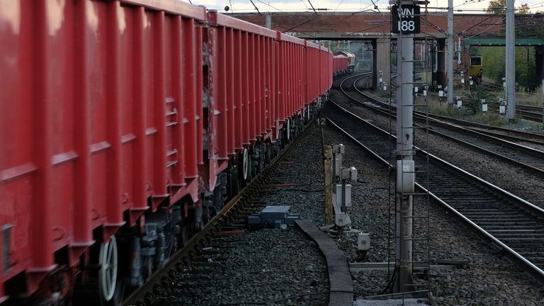 A freight train travelling north on the West Coast Main Line. File pic: iStock