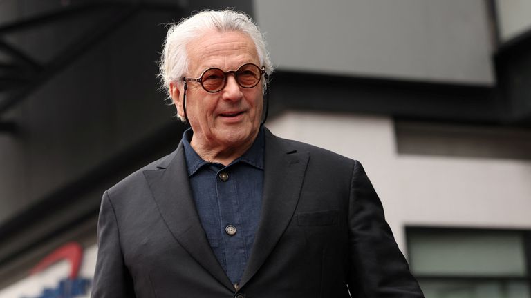 director George Miller attends the unveiling ceremony of Chris Hemsworth&#39;s star on the Hollywood Walk of Fame in Los Angeles, California, Pic: Reuters