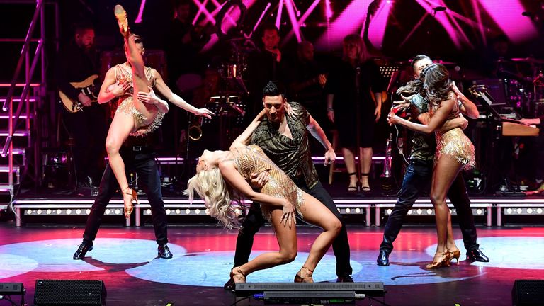 Giovanni Pernice and Nadiya Bychkova perform during the Strictly Come Dancing Professionals UK tour.  File photo: PA