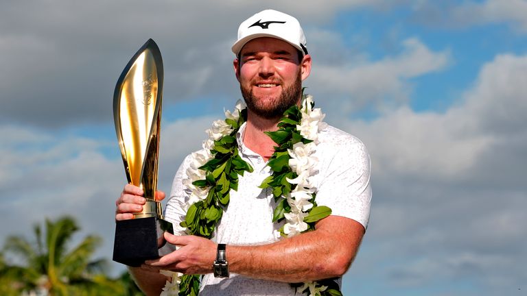 Grayson Murray after winning the Sony Open in January. Pic: AP