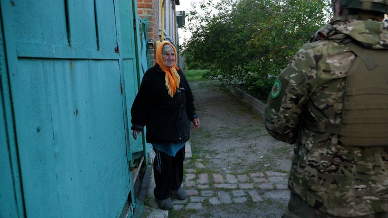 A woman in Vovchansk found her neighbours had already fled the Russian offensive