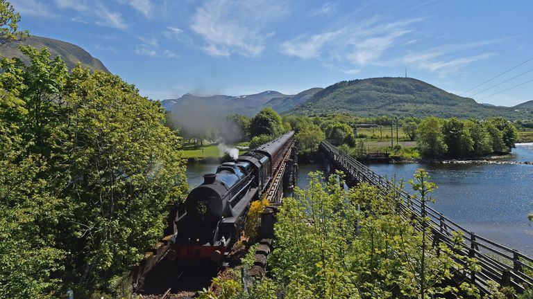 Hot weather in Scotland. Pic: PA