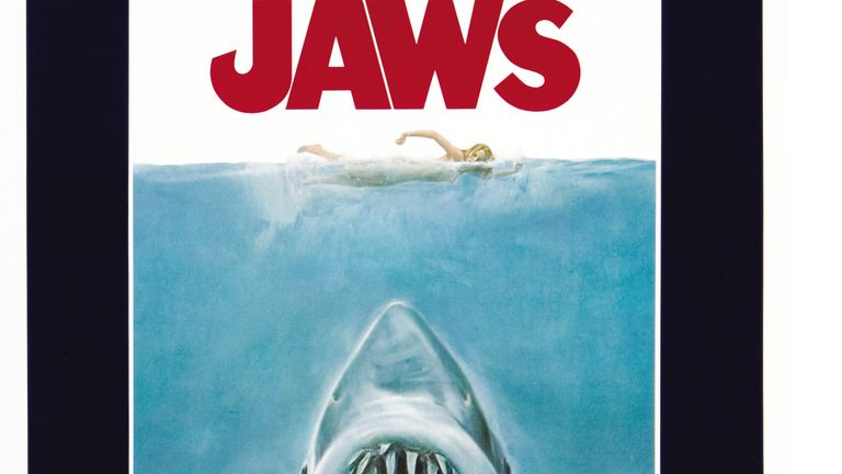 The poster for the film Jaws. Pic: HA/THA/Shutterstock