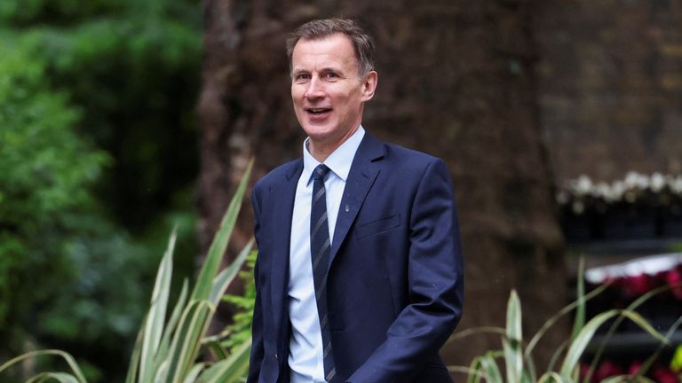  Jeremy Hunt arrives at Downing Street
Pic: Reuters