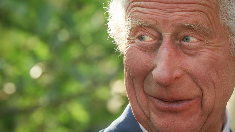 King Charles III during a visit to the RHS Chelsea Flower Show at the Royal Hospital Chelsea in London. Picture date: Monday May 20, 2024.

