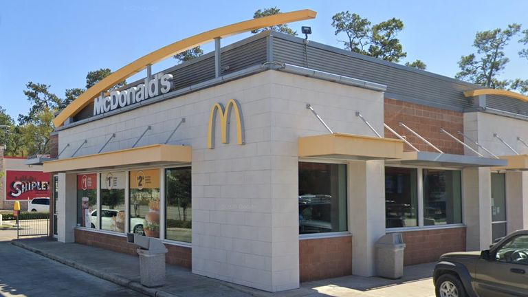 McDonald&#39;s at 8147 Katy Freeway, Houston. Pic: Google Streetview