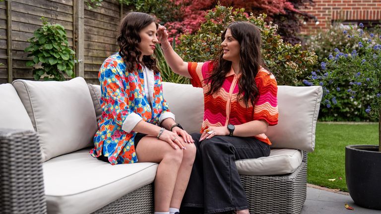 EMBARGOED TO 0001 TUESDAY MAY 14 Twins Melissa and Georgia Laurie at their home in Sandhurst in Berkshire. Georgia has been included on the King&#39;s first Civilian Gallantry List after she saved her twin sister Melissa from a crocodile attack while they were in Mexico in June 2021. Both women were seriously hurt but survived after treatment, and now Georgia will receive the King&#39;s Gallantry Medal, which acknowledges exemplary acts of bravery. Picture date: Monday May 13, 2024.