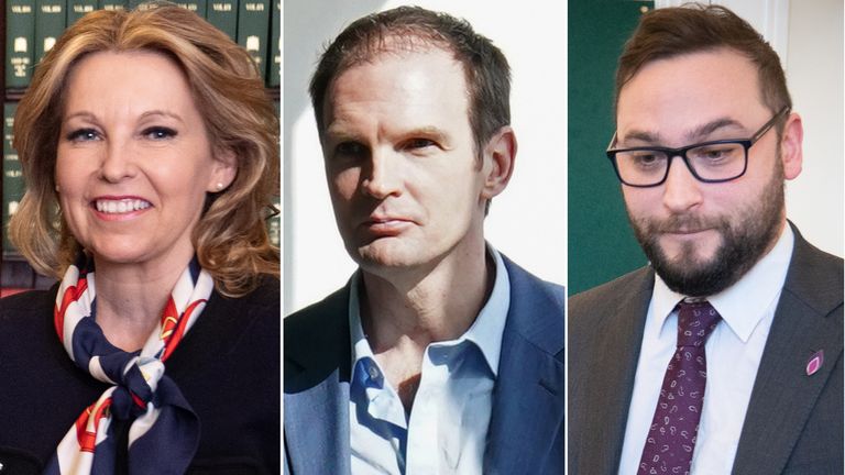 Natalie Elphicke, Dan Poulter and Christian Wakeford. Pics: PA