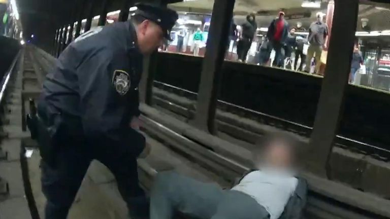 NYPD Rescue Man Suffering Medical Emergency From Subway Tracks