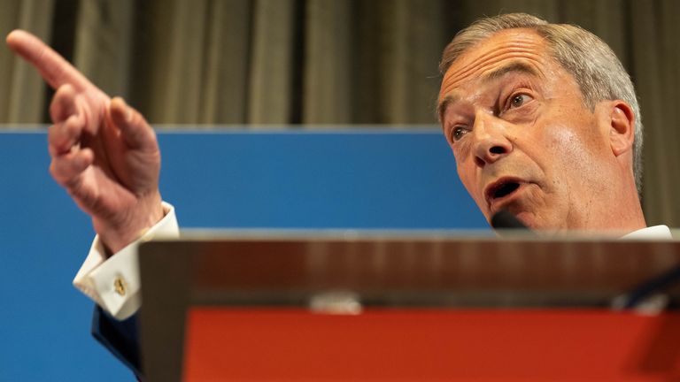 Reform UK honorary president Nigel Farage. Pic: PA