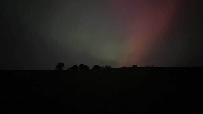 Northern Lights over north Norfolk. Pic: Dave Rees