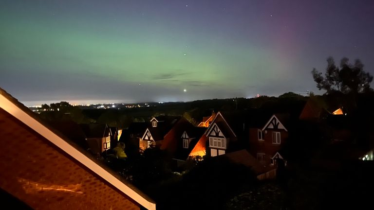 The Northern Lights, taken from Shenley in Hertfordshire.
