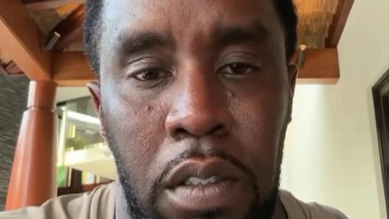 P Diddy records apology video