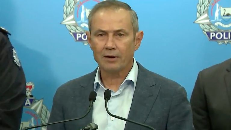 Western Australian Premier Roger Cook said it&#39;s believed the attacker was radicalised online. Pic: AP
