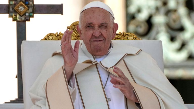 Pope Francis. Pic: AP