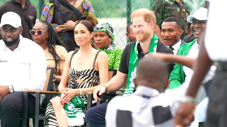 The Duke and Duchess are currently on a three day visit to Nigeria to meet wounded soldiers and visit local charities.