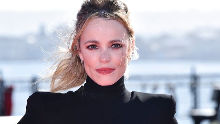 Rachel McAdams arrives at the world premiere of "Top Gun: Maverick" on Wednesday, May 4, 2022, at the USS Midway in San Diego. (Photo by Jordan Strauss/Invision/AP)



