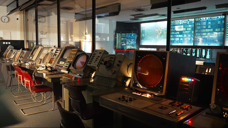 At the RAF Air Defence Radar Museum is an old Cold War operations room - frozen in time, with giant boards along one wall, charting the number of fighter jets once ready to scramble.