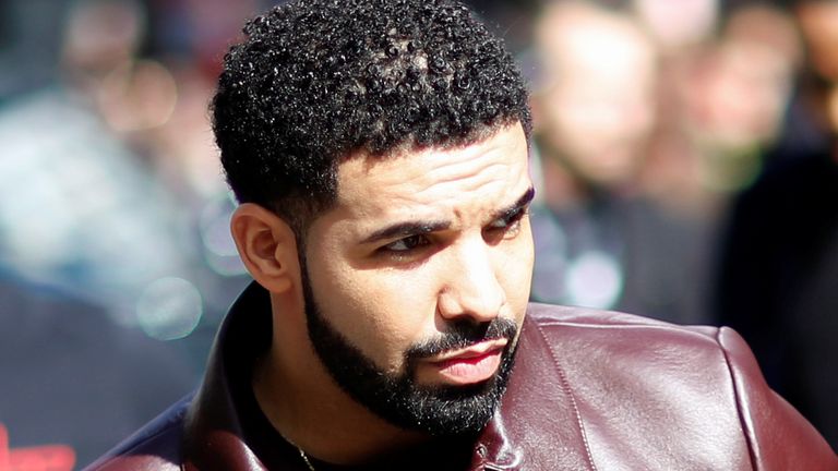 Canadian rapper Drake. Pic: Reuters