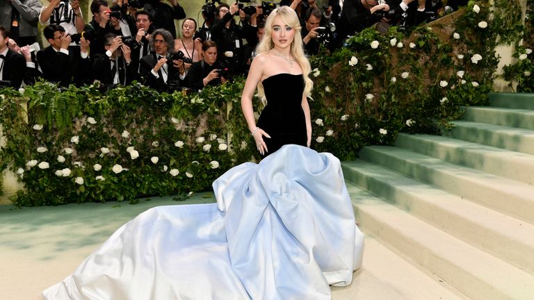 Sabrina Carpenter attends The Metropolitan Museum of Art&#39;s Costume Institute benefit gala celebrating the opening of the "Sleeping Beauties: Reawakening Fashion" exhibition on Monday, May 6, 2024, in New York. (Photo by Evan Agostini/Invision/AP)