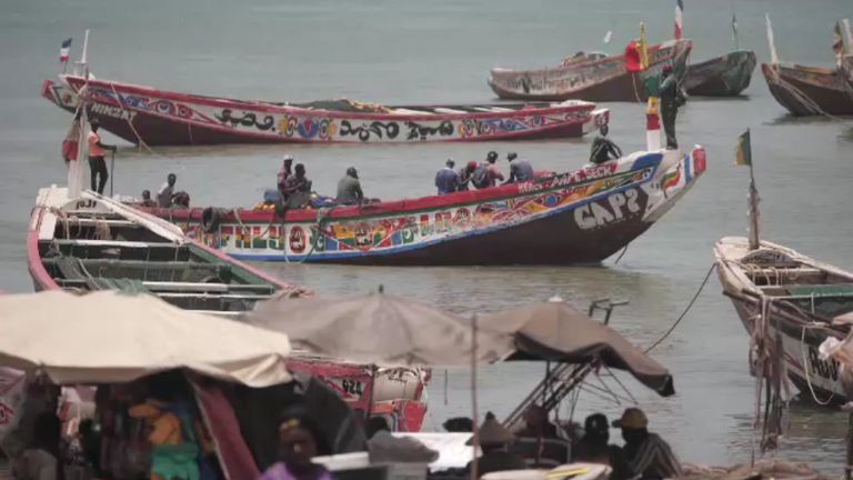 The fishing town Mbour, Senegal