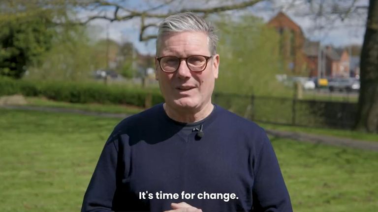 Sir Keir Starmer releases election launch video
