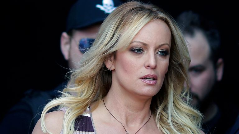 FILE - Stormy Daniels arrives at an event in Berlin, on Oct. 11, 2018. Witness testimony in Donald Trump&#39;s hush money trial is set to move forward again and all eyes are on who will be called next. An attorney for Stormy Daniels says the porn actor is expected to appear as a witness on Tuesday.  File pic: AP