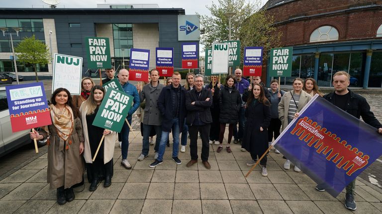 STV News journalists walk out on strike for second time in pay dispute ...