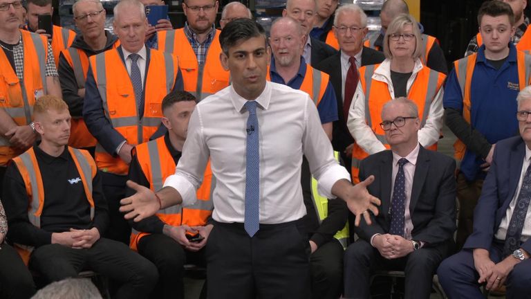 Rishi Sunak starts his election campaign as he tells the country things are getting better under him