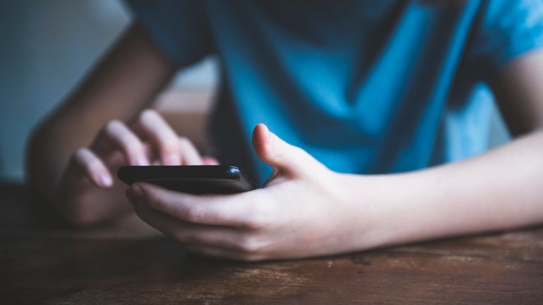 A teenager using a mobile phone. Pic: iStock