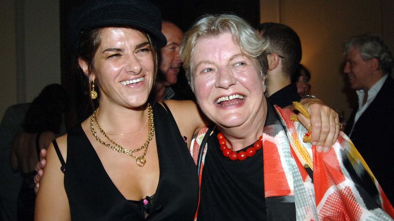 Barber with artist Tracey Emin in 2005. Pic: Rex