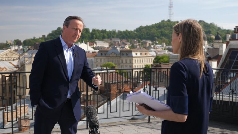Lord Cameron tells Sky News: &#39;Push back Putin&#39;
