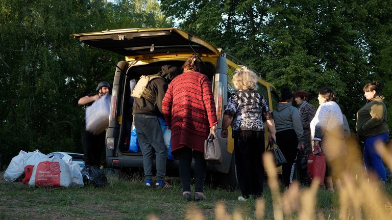 Ukrainians fled with just a few belongings
