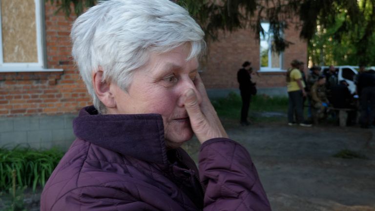 Many of those forced to flee as the Russians advanced were elderly. Emotions were running high