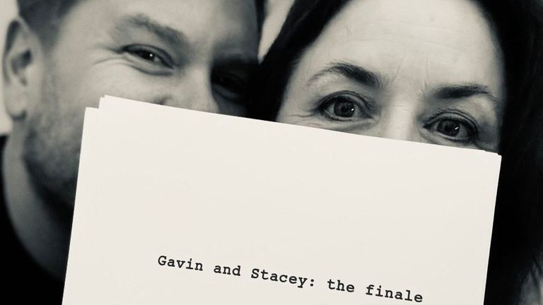 James Corden and Ruth Jones announce final ever episode of Gavin & Stacey. Pic: James Corden